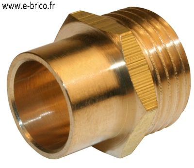 Raccord manchon à souder diamètre 14 mm et à visser mâle 12/17 (3/8)