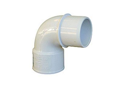 Coude pvc m/f d.40 angle 87° Blanc.