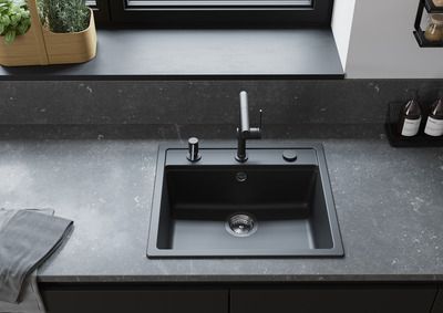 Robinet de cuisine avec douchette Noir Talis 270 - HANSGROHE