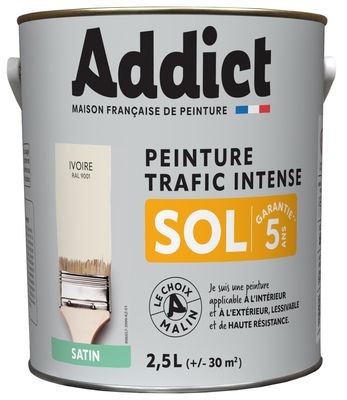 Peinture SOL Satin ivoire Ral 9001 2.5L ADDICT