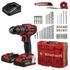 Perceuse visseuse sans fil 18 V TE-CD 18/40 Li-i avec 2 batteries 18 V + 64 accessoires EINHELL