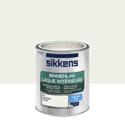 Peinture Laque intérieure blanc chaux satin 750 ml SIKKENS