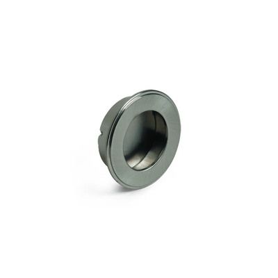 Tirette nickel satiné encastrable 34 mm REI