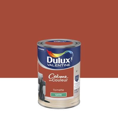 Peinture crème de couleur satin tomette 1,25L - DULUX VALENTINE