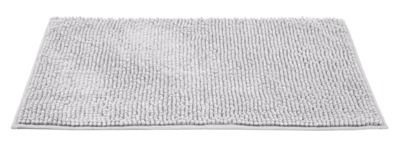 Tapis de bain chenille gris clair 50 x 80 cm WENKO