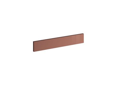 Bandeau bas four pour meuble de cuisine Glossy terracotta brillant 10 x 60 cm OFITRES