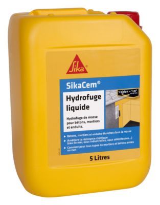 Hydrofuge liquide SikaCem 5 l - SIKA