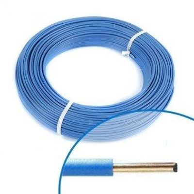 Fil HO7V-U 1 x 1,5 mm² 100 m bleu