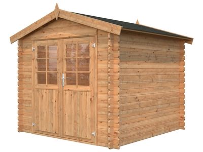 Abri de jardin bois Marron Tanguy 7,3m2 WHITE_WOOD