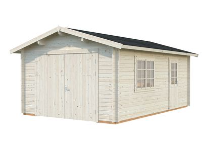 Garage bois Bois Naturel  Roger 19m2 PALMAKO Livraison incluse domicile