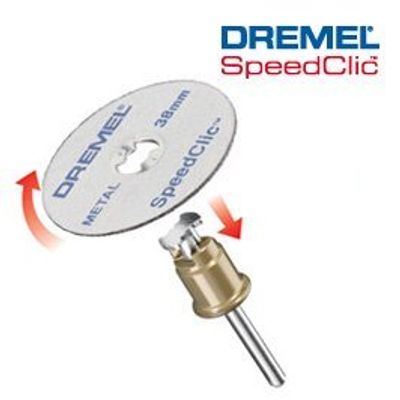 Disques EZ SpeedClic diamètre 38 mm épaisseur 1,2 mm pour métaux par 5 DREMEL