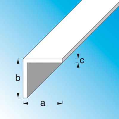 Cornière aluminium brossé 2,5 m 25 x 25 mm