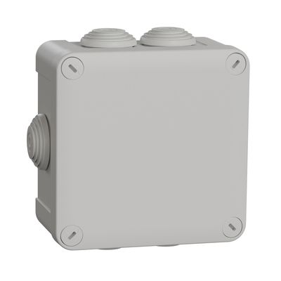 Boite de dérivation électrique étanche IP55 saillie 105x105x55mm - Mureva SCHNEIDER ELECTRIC