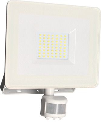 Projecteur extérieur KREON avec détecteur blanc IP 44 4000 K blanc froid 4300 lumens - ARLUX