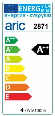 Tube led S14s 30 x 300 mm 4 W = 500 LM blanc chaud ARIC