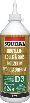 Colle à bois résistant à l'eau biberon 750 gr SOUDAL