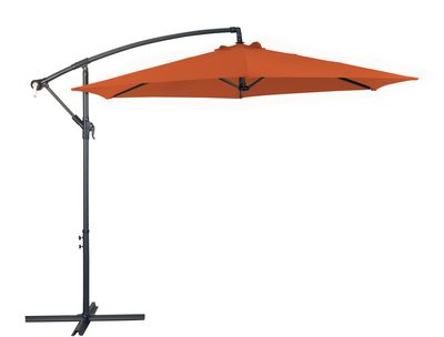 Parasol déporté 3 m de diamètre Grey/Paprika ALIZE