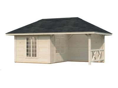 Abri de jardin Bianca SET 8 Bois naturel 16,6 m2 PALMAKO