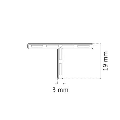 Croisillons de carrelage en T 3 mm par 250 PAVILIFT