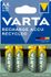 Piles rechargeables recyclées LR6 AA 2100 mah par 4 VARTA