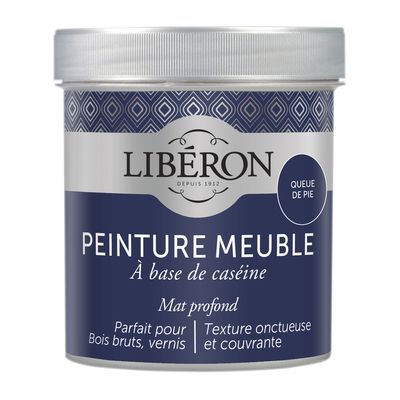 Peinture meuble bois à la caséine mat queue de pie 0,5 L LIBERON