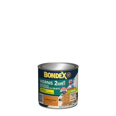 Bondex - Vernis Bois - Satin - 0,25L  - Chêne Moyen