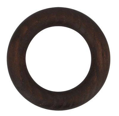 Anneaux en bois frêne diam 56 mm Finition Noyer par 10 - MOBOIS