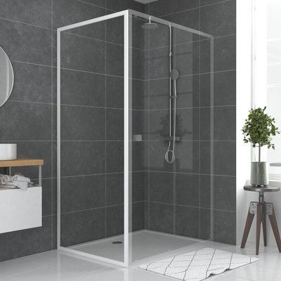 Paroi porte de douche Retour Spot 80x185 cm AURLANE