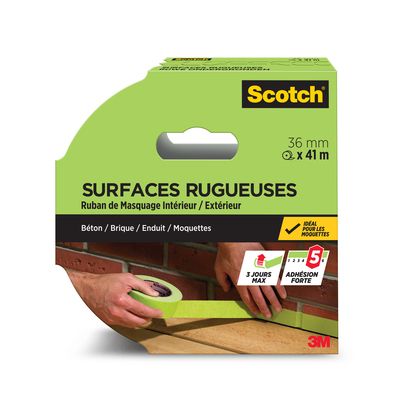 Ruban de masquage pour surfaces rugueuses 41mX36mm Scotch