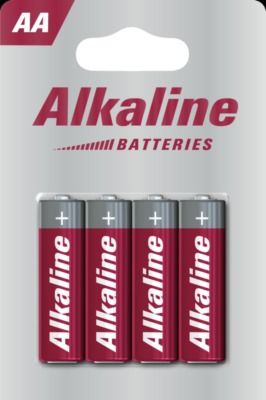 Piles Red Alkaline LR06/AA par 4