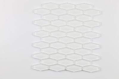 Mosaïque hexagonale Léo blanc 30 x 30 cm MAT INTER