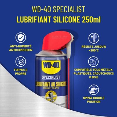 Lubrifiant silicone pro 250 ml WD-40
