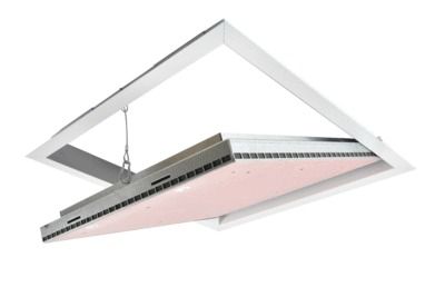 Trappe plafond cadre 500 x 500 mm acier galva prépeint blanc coupe feu 1/2h PAI