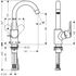 Mitigeur de lavabo Ecos Swivel HANSGROHE