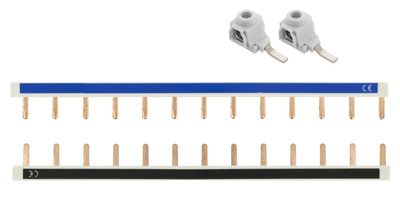 Peignes horizontal phase + neutre avec 2 bornes d'alimentation