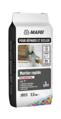 Mortier rapide gris 2,5 kg MAPEI