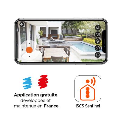 Caméra de surveillance intérieure WIFI rotative Full HD - SCS SENTINEL