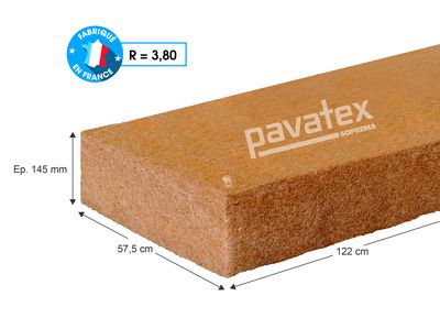 Fibre de bois Pavaflex Confort Epaisseur 14.5 cm 122 x 57.5 cm SOPREMA®