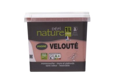 Peinture naturelle murale Pivoine velours 1 l - DEFI NATURE