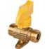 Vanne 1/4 de tour pour gaz bouteille butane / propane HOME-GAZ