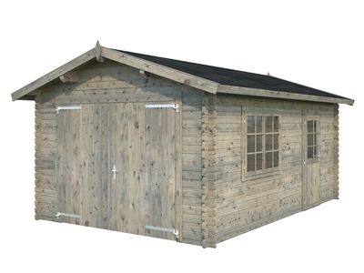 Garage bois Gris Tony 15,9m2 WHITE_WOOD