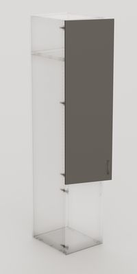 Porte battante Creo graphite 1628 x 498 mm OFITRES