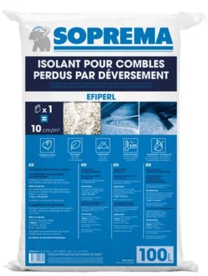 Granulat béton léger / Isolant naturel  EFIPERL® sac de 100 L SOPREMA®