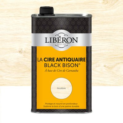 Cire antiquaire liquide "Black Bison" incolore 500 ml LIBERON