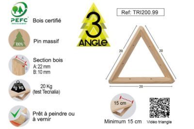 Equerre triangle 20 x 20 x 20 cm ASTIGARRAGA