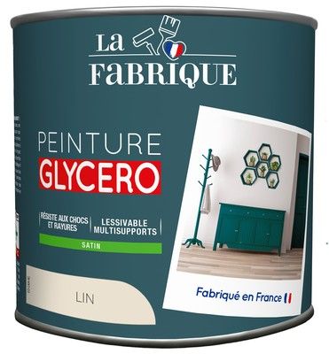 Peinture glycero Lin satin 500 ml - LA FABRIQUE