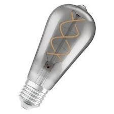 Ampoule LED Edison filament smoky E27 4 W = 140 lumens blanc chaud OSRAM