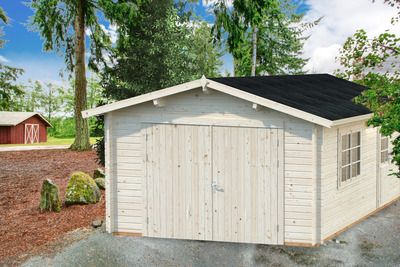 Garage bois Bois Naturel  Roger 19m2 PALMAKO Livraison incluse domicile