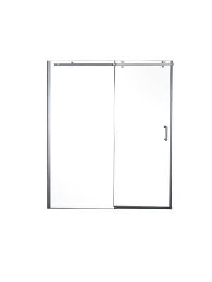 Porte de douche coulissante Seychelles transparente avec profilés alu chromé 160 x 190 cm