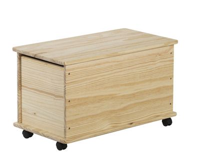 Coffre de rangement en pin massif 43,5 x 73 x 39 cm ASTIGARRAGA